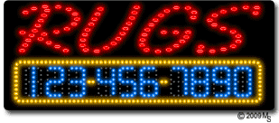 Rugs Animated LED Sign