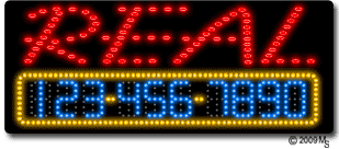 Real Estate Animated LED Sign