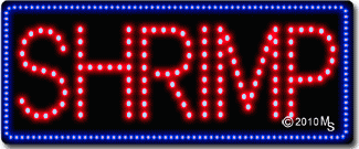 Shrimp Animated LED Sign