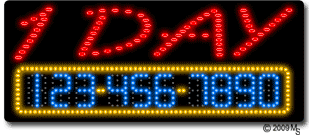 1 Day Service Animated LED Sign