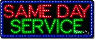 Same Day Service Animated LED Sign