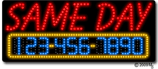 Same Day Service Animated LED Sign