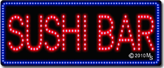 Sushi Bar Animated LED Sign