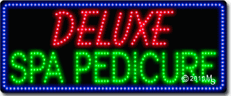Deluxe Spa Pedicure Animated LED Sign