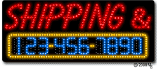 Shipping and Supplies Animated LED Sign