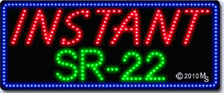 Instant Sr-22 Animated LED Sign