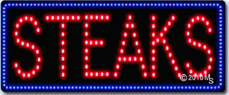 Steaks Animated LED Sign