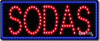 Sodas Animated LED Sign