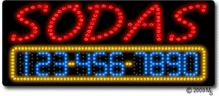 Sodas Animated LED Sign