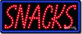 Snacks Animated LED Sign
