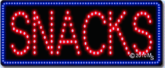Snacks Animated LED Sign