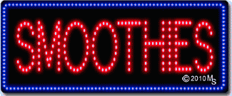 Smoothies Animated LED Sign