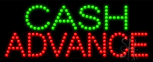 Cash Advance LED Sign