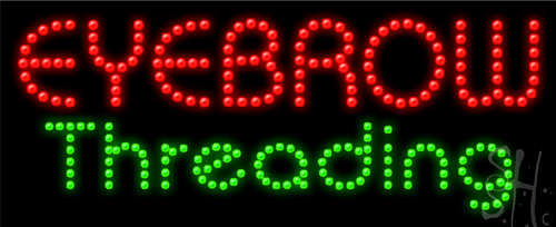 Eyebrow Threading LED Sign