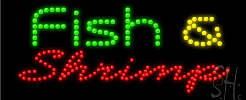 Fish and Shrimp LED Sign