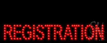 Auto Registration Animated Led Sign