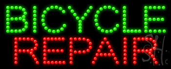 Bicycle Repair Animated Led Sign
