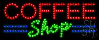 Coffee Shop Animated Led Sign