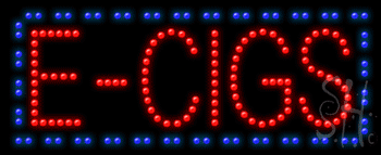 E Cigs Animated Led Sign