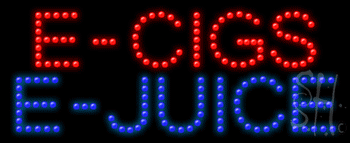 E Cigs E Juice Animated Led Sign