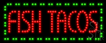 Fish Tacos Animated Led Sign