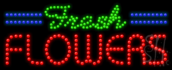 Fresh Flowers Animated Led Sign