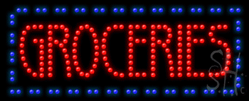 Groceries Animated Led Sign