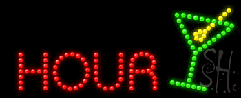 Happy Hour Animated Led Sign