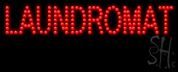 Laundromat Wash And Fold Animated Led Sign
