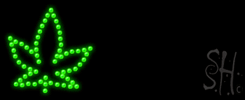 Open Leaf Logo Animated Led Sign