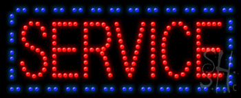 Service Animated Led Sign