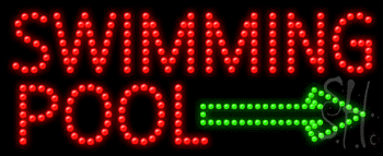 Swimming Pool Animated Led Sign