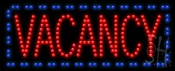 Vacancy Animated Led Sign