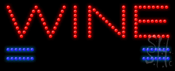 Wine Bar Animated Led Sign