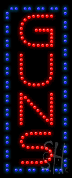 Guns Animated Led Sign