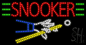 Snooker Animated Led Sign