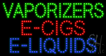 Vaporizers E Cigs E Liquids Animated Led Sign
