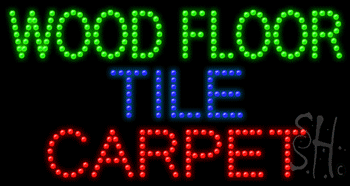 Wood Floor Tile Carpet Animated Led Sign