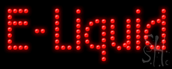 E Liquid Led Sign