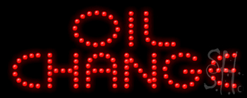 Oil Change Led Sign