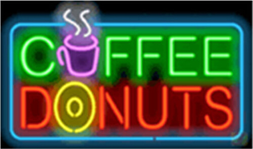 Coffee and Donuts Neon Sign