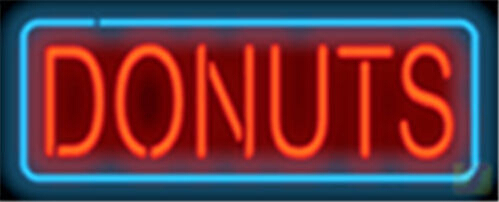 Donuts Catering Diet Neon Sign