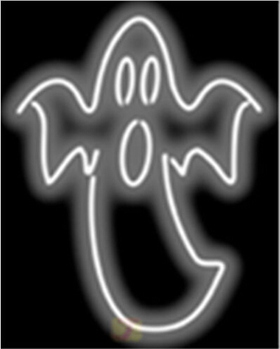 Ghost Halloween Neon Sign