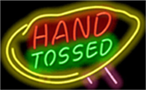 Hand Tossed Food Neon Sign