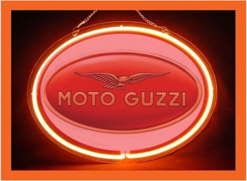 Moto Guzzi Services Parts Repair Neon Sign