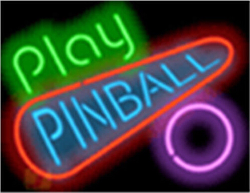 Play Pinball Neon Sign