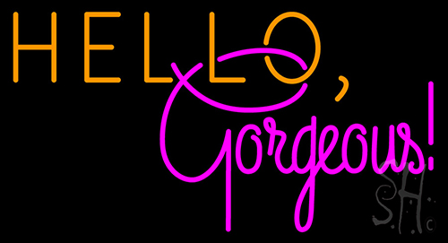 Hello Gorgeous Neon Sign 1