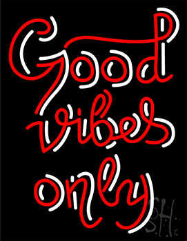 Good Vibes Only Neon Sign 3