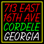 Custom 713 East 16th Ave Cordele Georgia Neon Sign 1