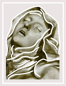 Custom Bernini St Teresa Face Neon Sign 2